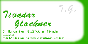 tivadar glockner business card